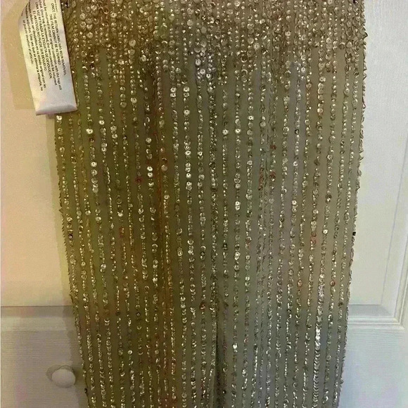 Mac Duggal Sequined Sleeveless V Neck MIDI Sheath Dress NWT Style 93606 - Picture 10 of 12